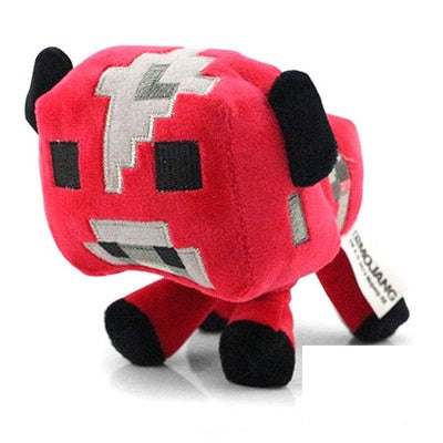 Minecraft Baby Mooshroom Vermelho Boneco Bicho de Pelúcia Original